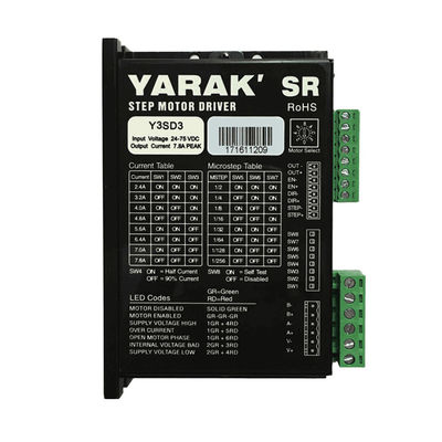 comprare Y3SD3 7.8A Motore passo a passo a 3 fasi con uscita di allarme 24-75VDC Voltaggio di ingresso 1.5 - 7.8A Uscita di corrente online manufacture
