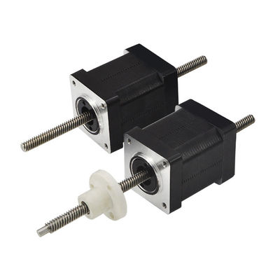 comprare 35 serie LHS a doppio albero 300N forza 2fase Nema14 Nessun captive & External Nut Hybrid lineare stepper motor Acuatori online manufacture